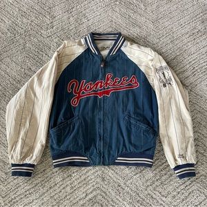 New York Yankees MLB Vintage 1991 Reversible Jacket Cooperstown Collection XL